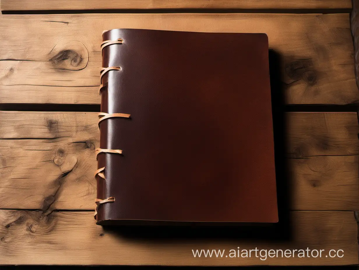 Vintage-Leather-and-Wood-Diary-on-Table
