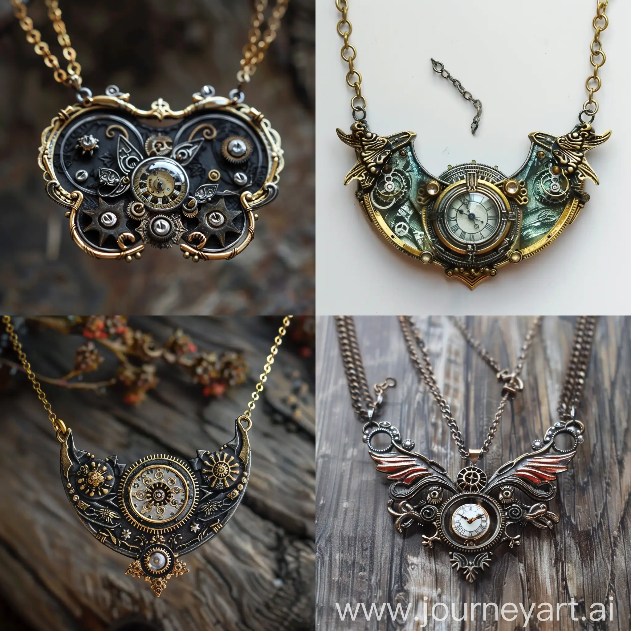 Exquisite-SteampunkInspired-Handmade-Necklace-with-Detailed-Craftsmanship