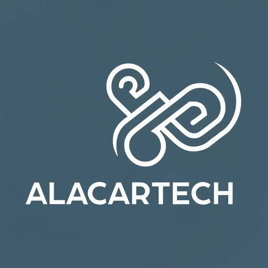 logo, Computer, with the text "AlacarTech", typography, be used in Technology industry