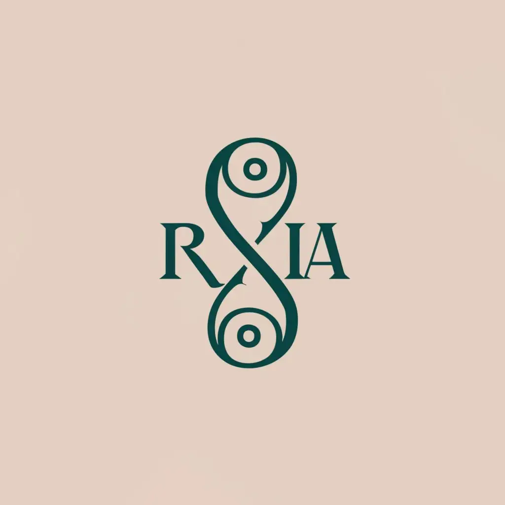 a logo design,with the text "Riya Podder", main symbol:RIYA,Moderate,clear background