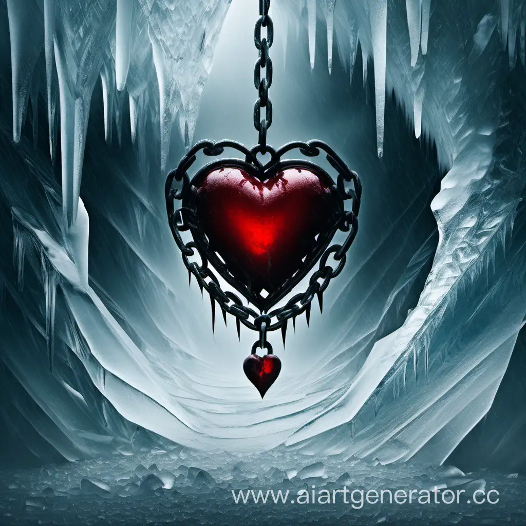 Алое сердце в оковах льда