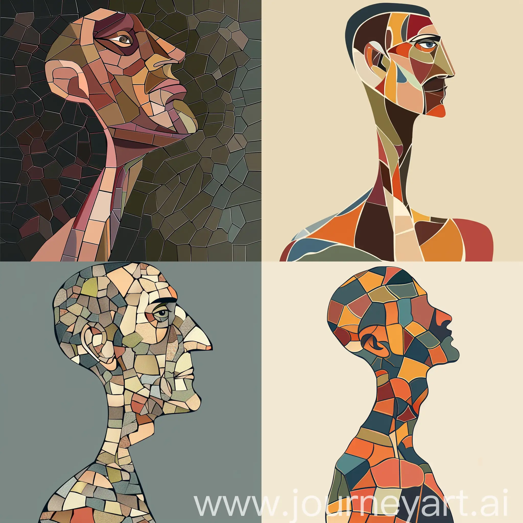 Harmonious-Mosaic-Portrait-Abstract-Male-Character-with-Minimalist-Design