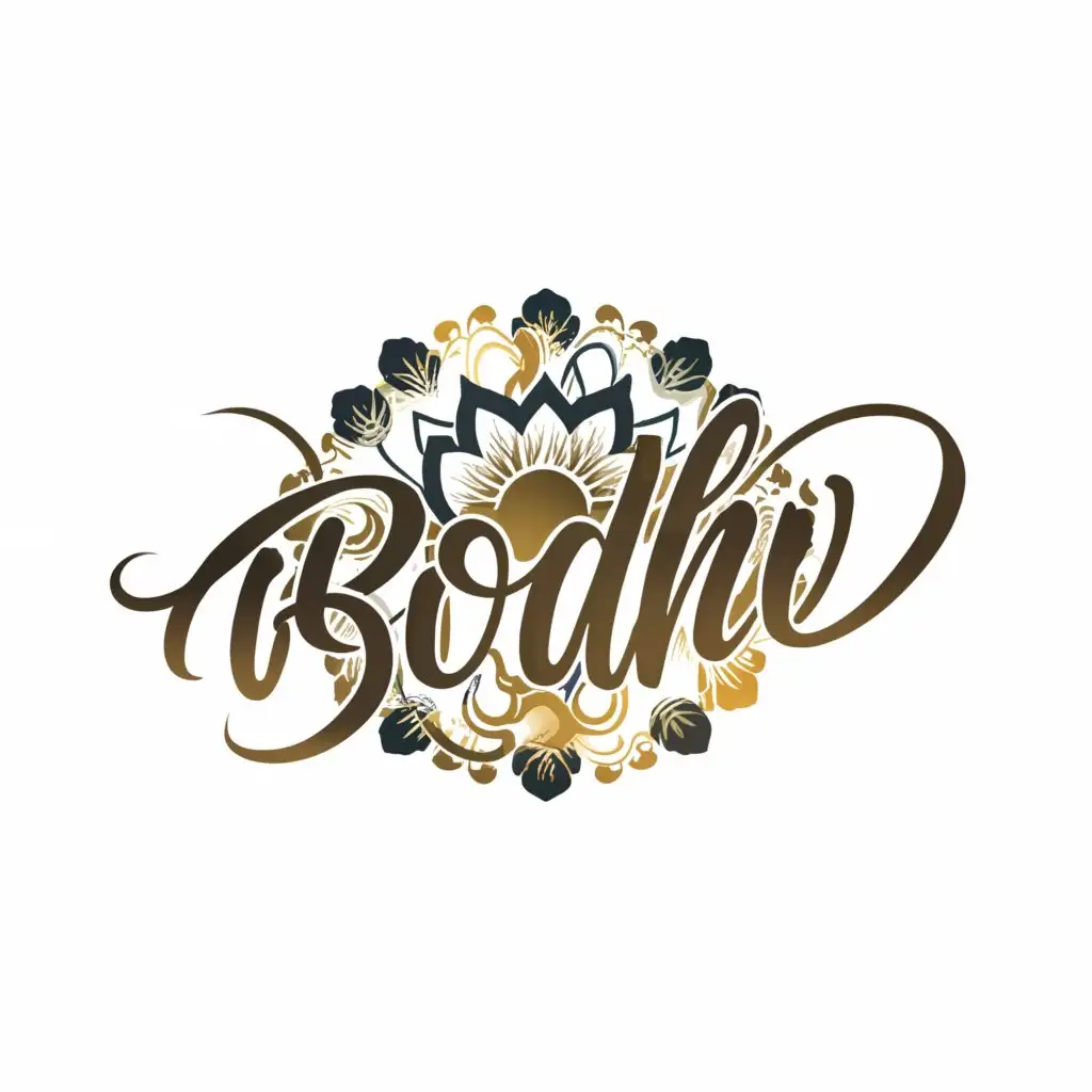 a logo design,with the text 'Bodhí', main symbol