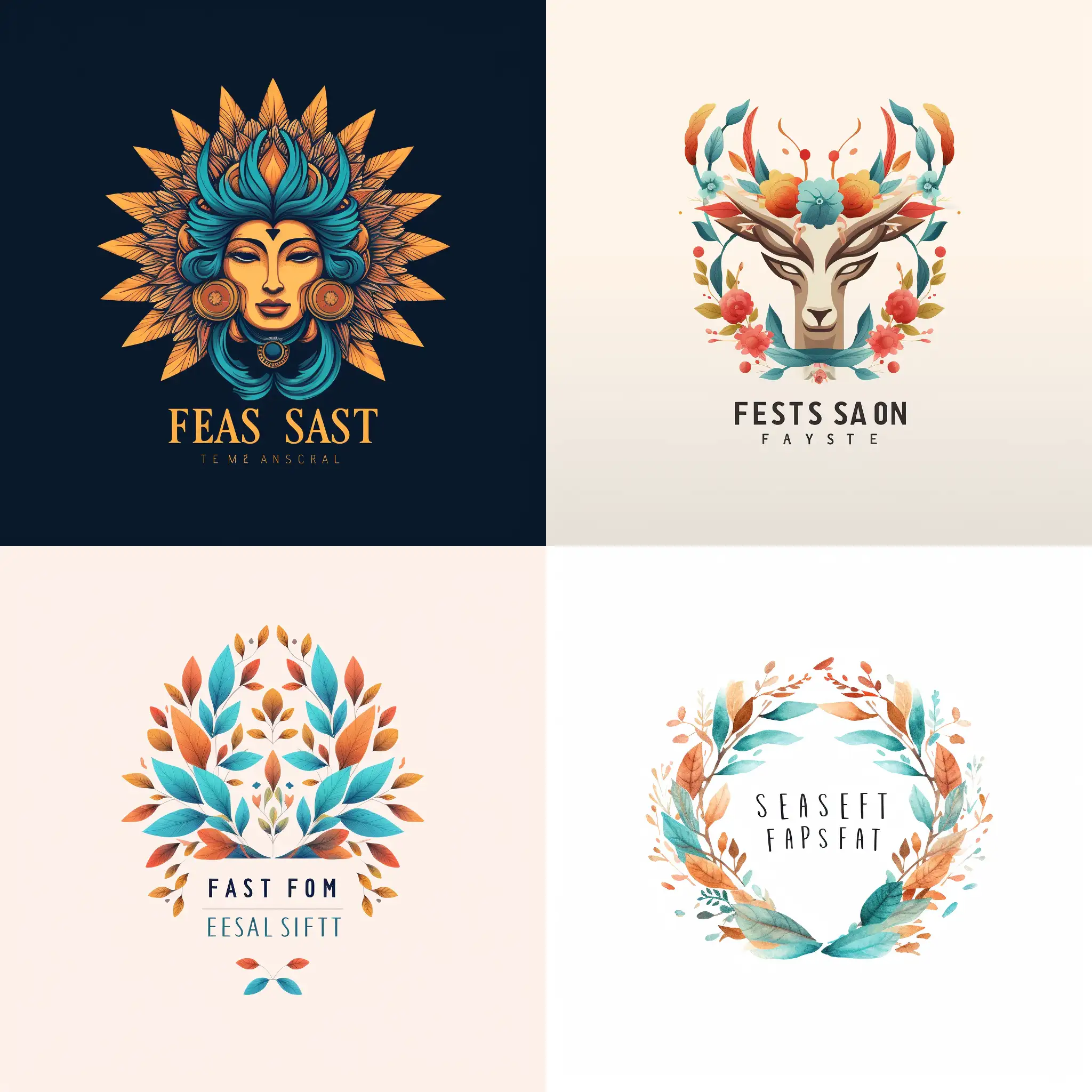 create a logo for a festival competition called "art season fest".