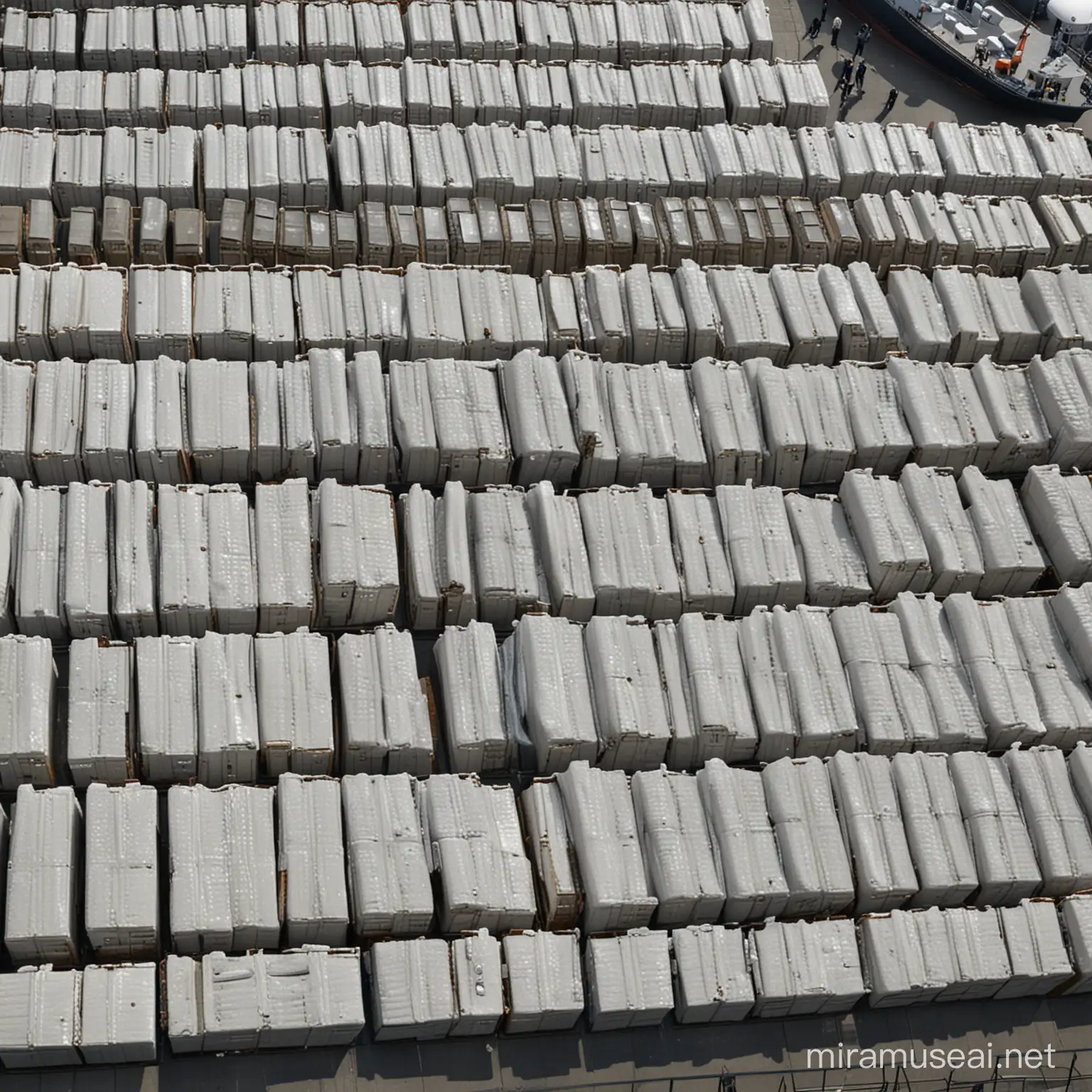 Seized Ship Containers Filled with Cocaine