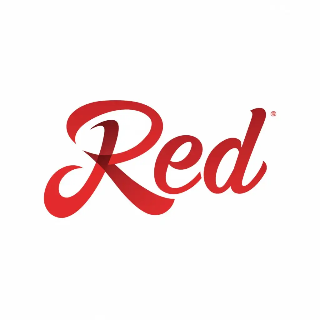 a logo design,with the text "red", main symbol:red,Moderate,be used in Home Family industry,clear background