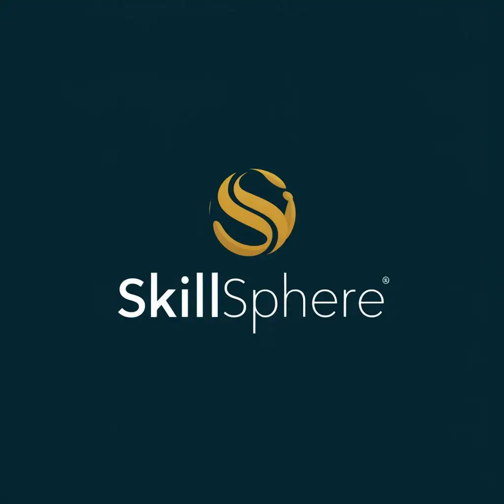 logo, "Craft a captivating logo for 'SkillSphere,' a dynamic platform akin to Udemy, empowering learners through diverse courses and boundless knowledge.", with the text "SkillSphere", typography, be used in Education industry