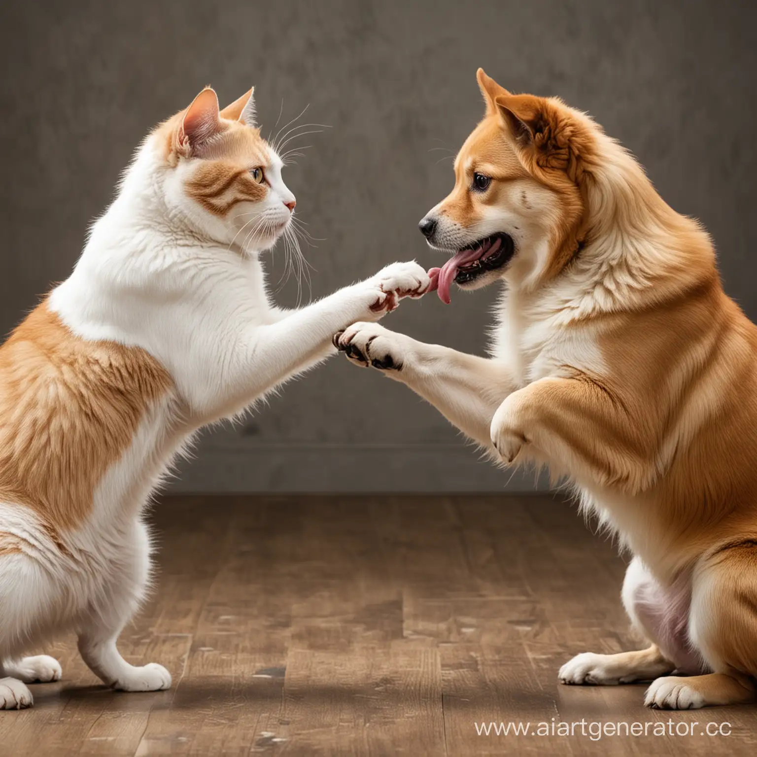 Intense-Battle-Between-Cat-and-Dog