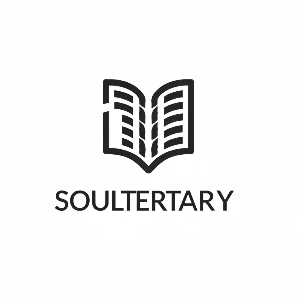 a logo design,with the text "Souliterary", main symbol:Souliterary,Minimalistic,clear background