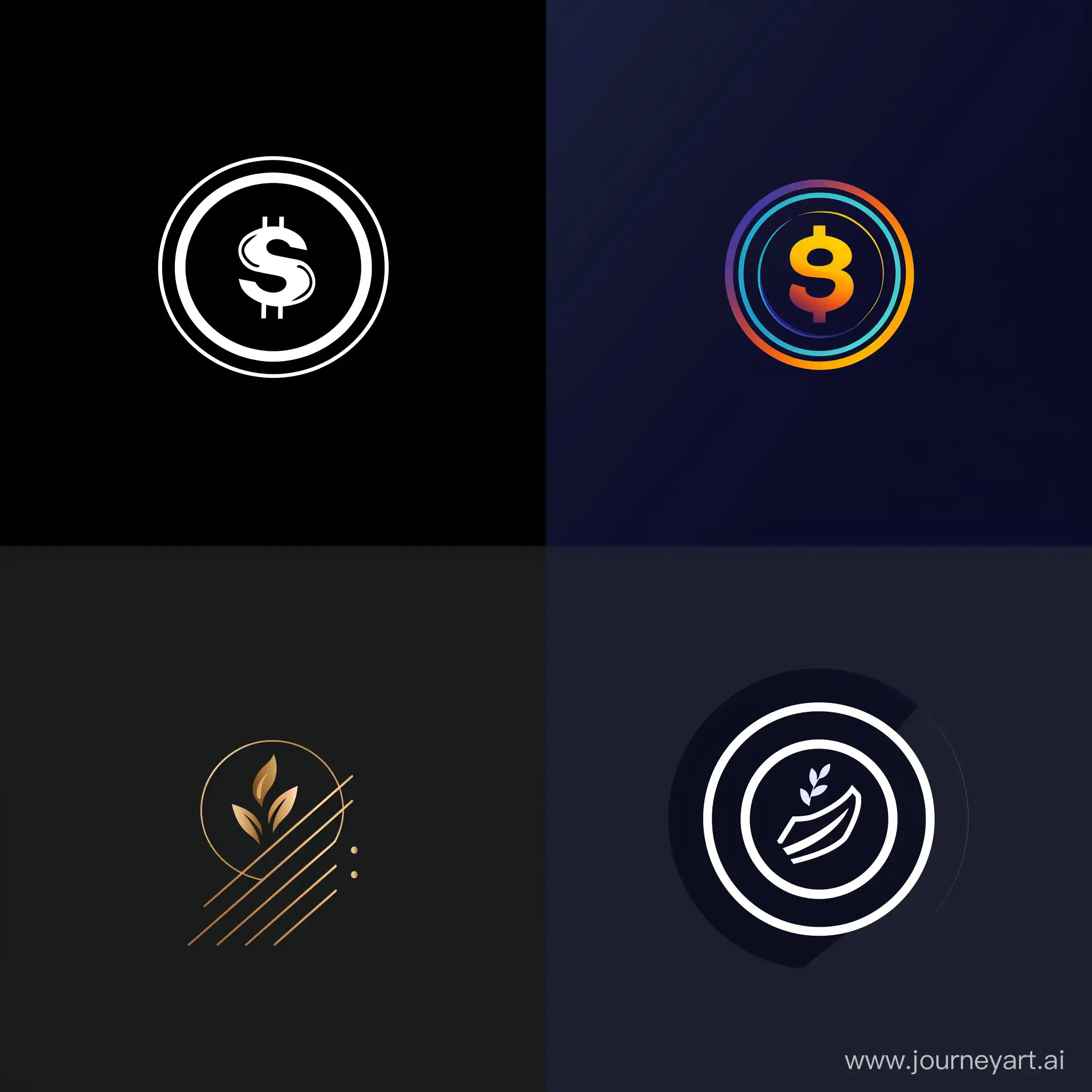 ﻿ Design a sleek and modern logo a finance business, incorporating a coin. The logo should convey professionalism and trust, while also embodying a sense of financial growth and stability. Feel free to explore different concepts and elements to create a memorable and impactful design