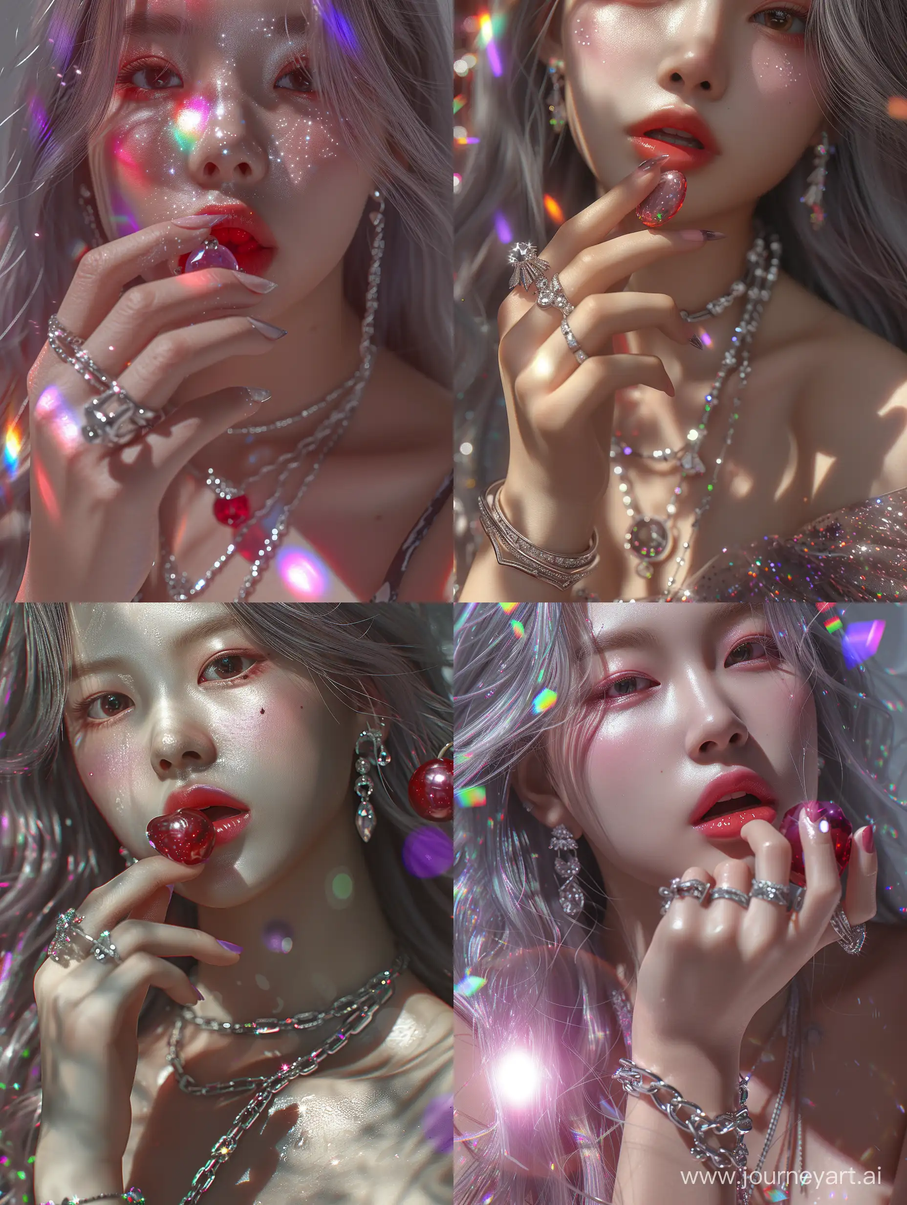 Realistic-Portrait-of-Asian-Girl-with-Silver-Gray-Hair-and-Cherry-Lips