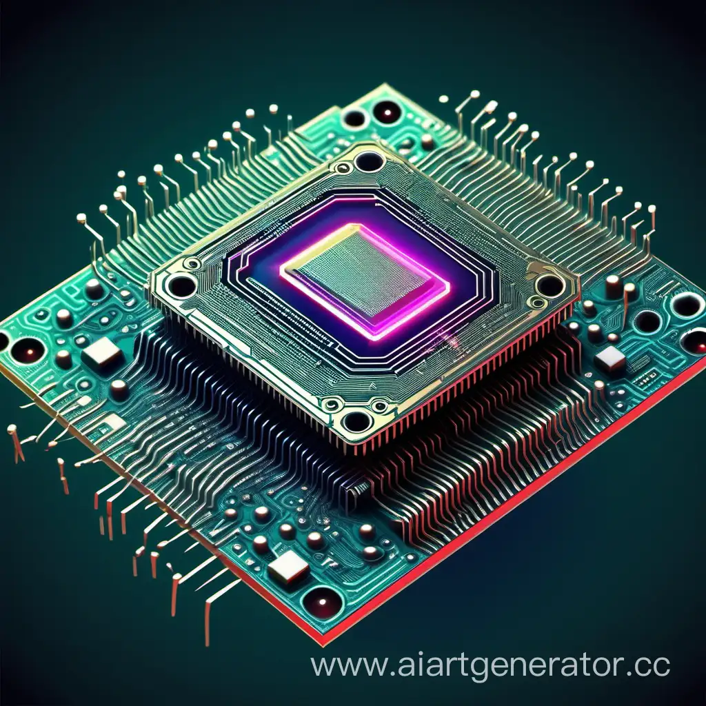 Futuristic-Microchip-Design-in-Cyberpunk-Vector-Art