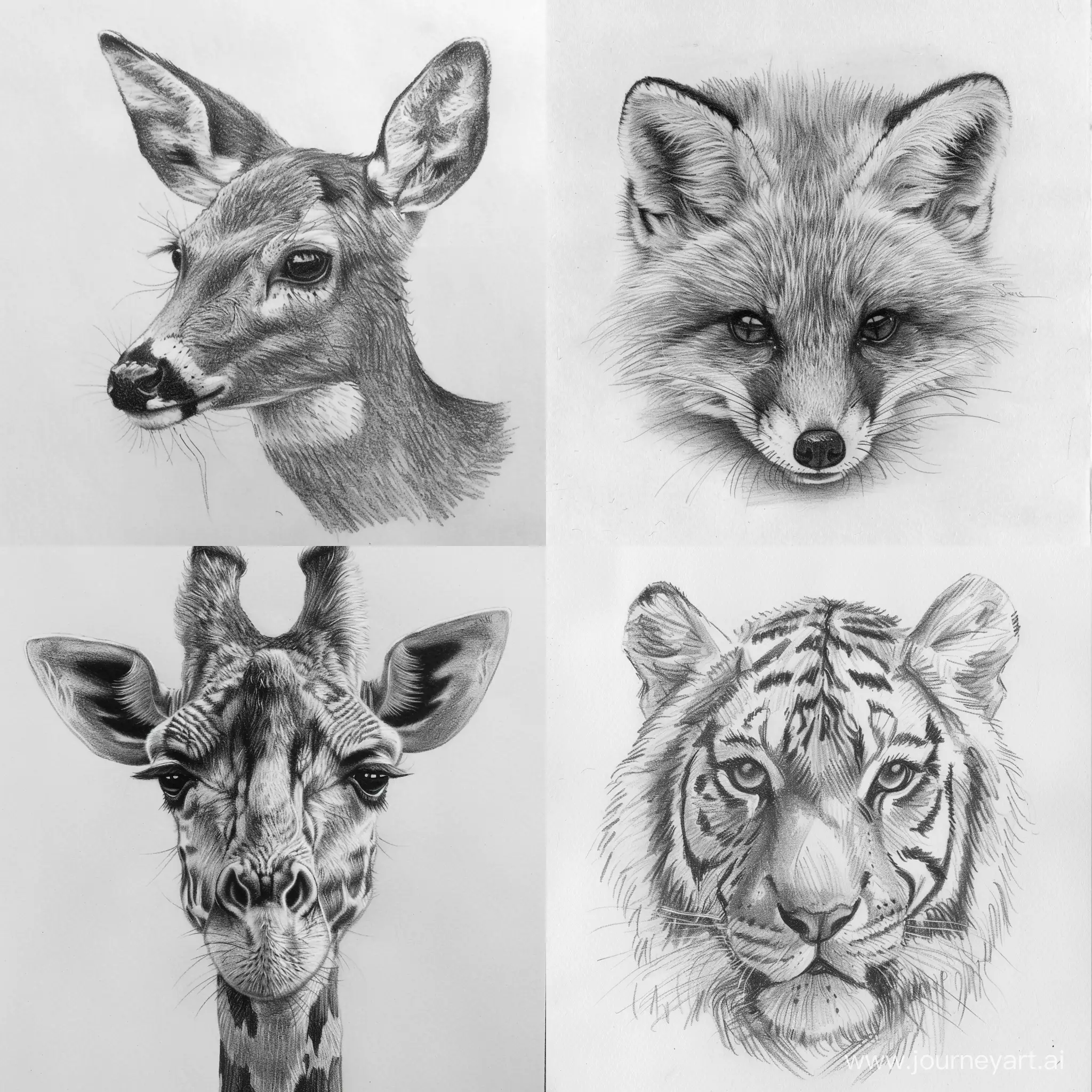 Whimsical-Animal-Sketch-in-Pencil