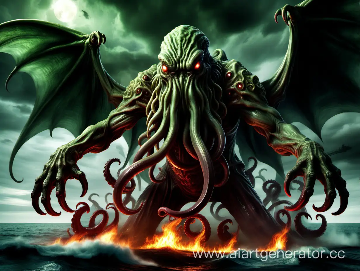 Terrifying-Giant-Cthulhu-with-Fiery-Eyes
