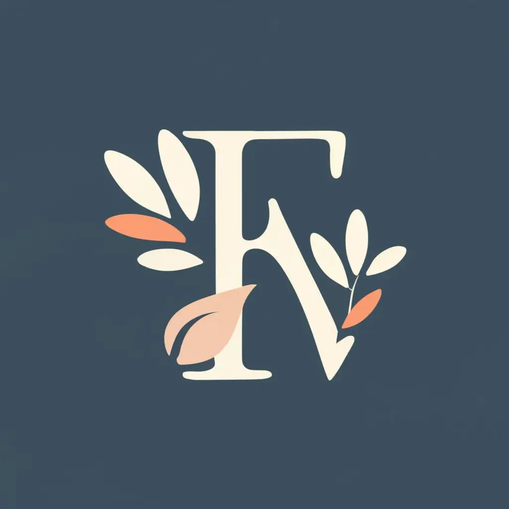logo, Florist, with the text "FV Florist", typography, be used in Home Family industry