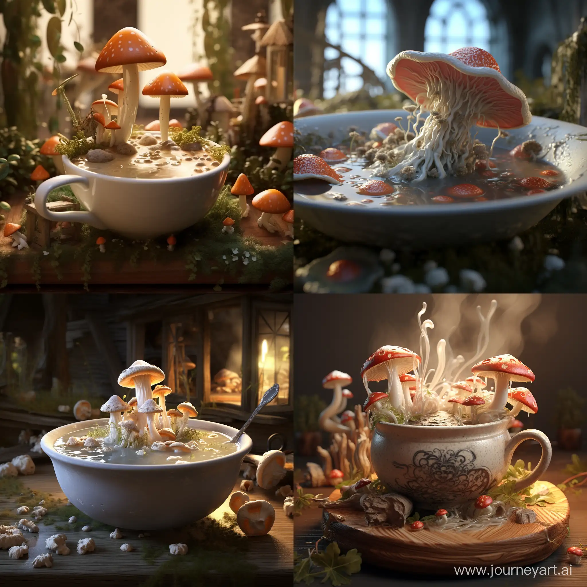 Mushroom soup :: 3d animation 