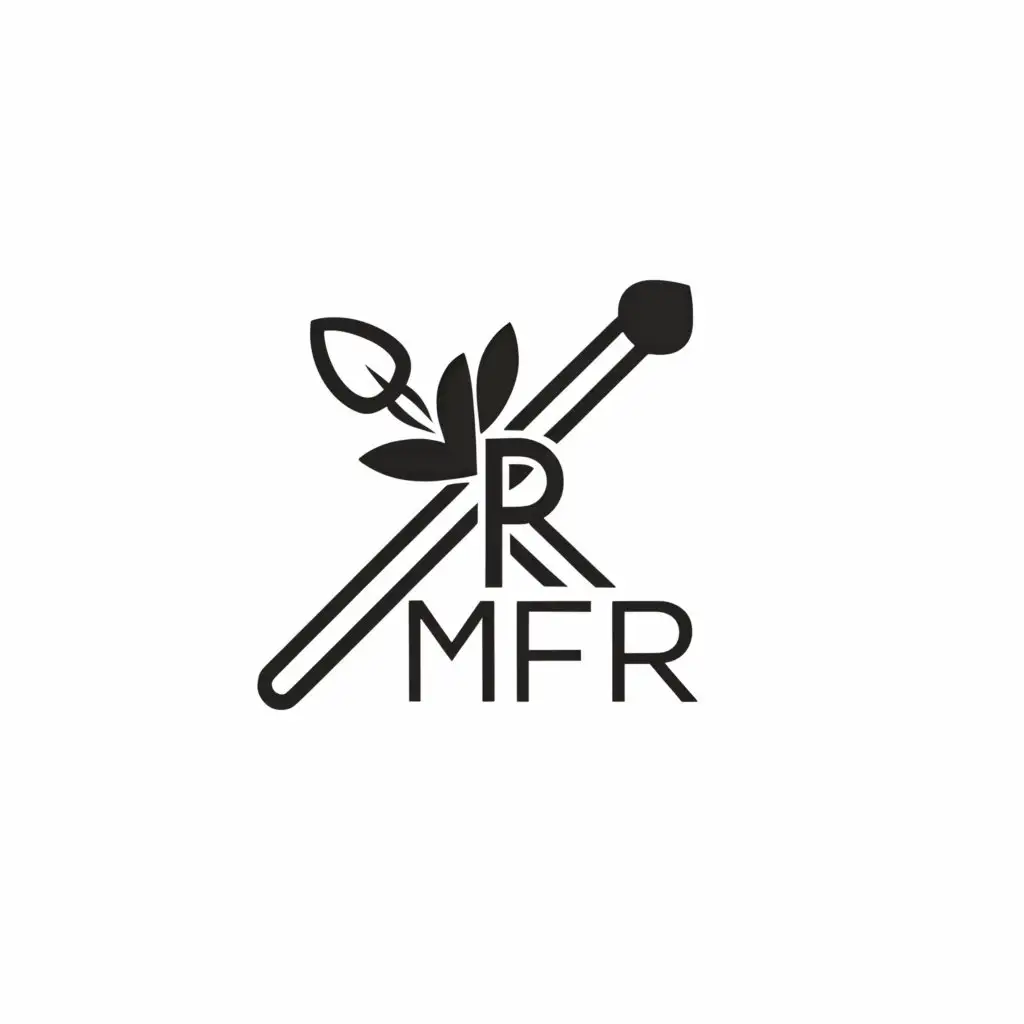a logo design,with the text "MFR", main symbol:The shape of MFR resembles cosmetics,Moderate,be used in Beauty Spa industry,clear background