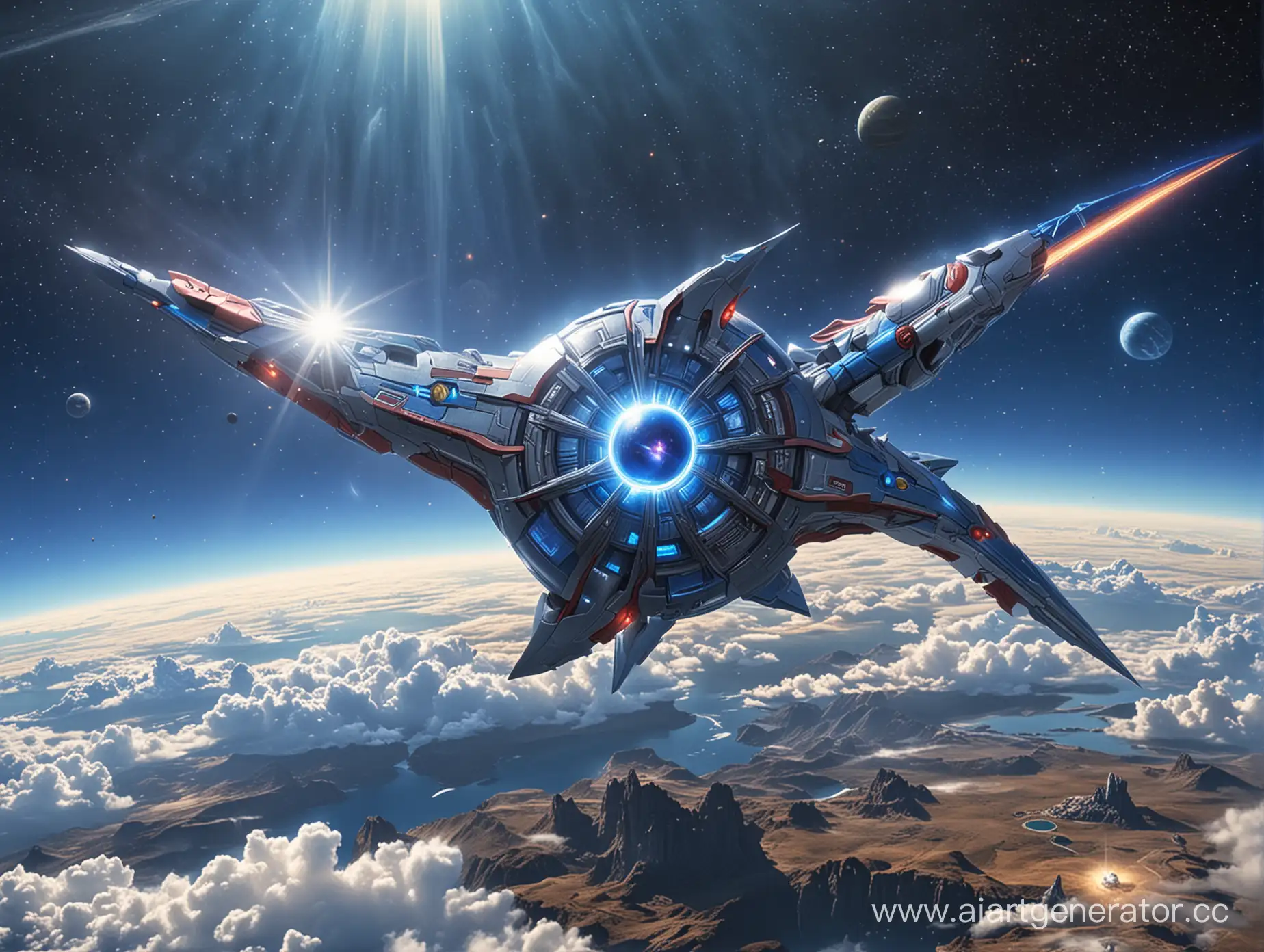 Fantasy-Planet-Star-of-Knowledge-with-Ultraman-Blue-Leo