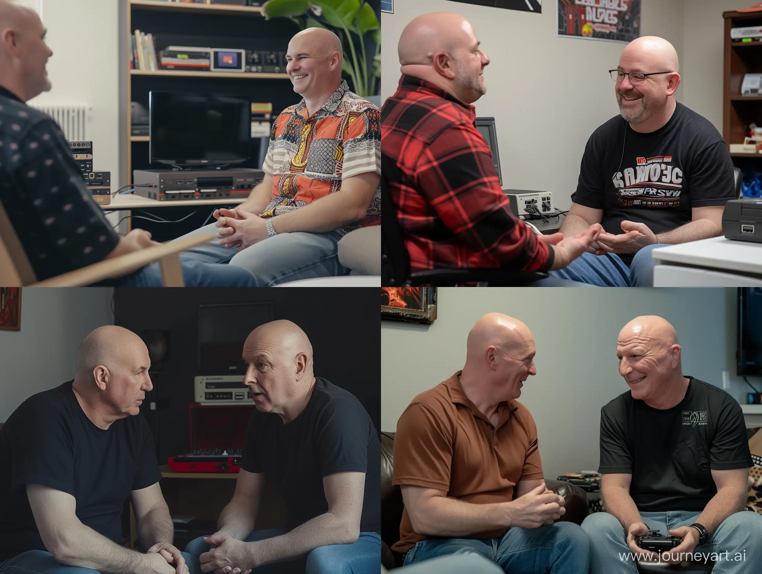 MiddleAged-Men-Engaging-in-Retro-Game-Discussion
