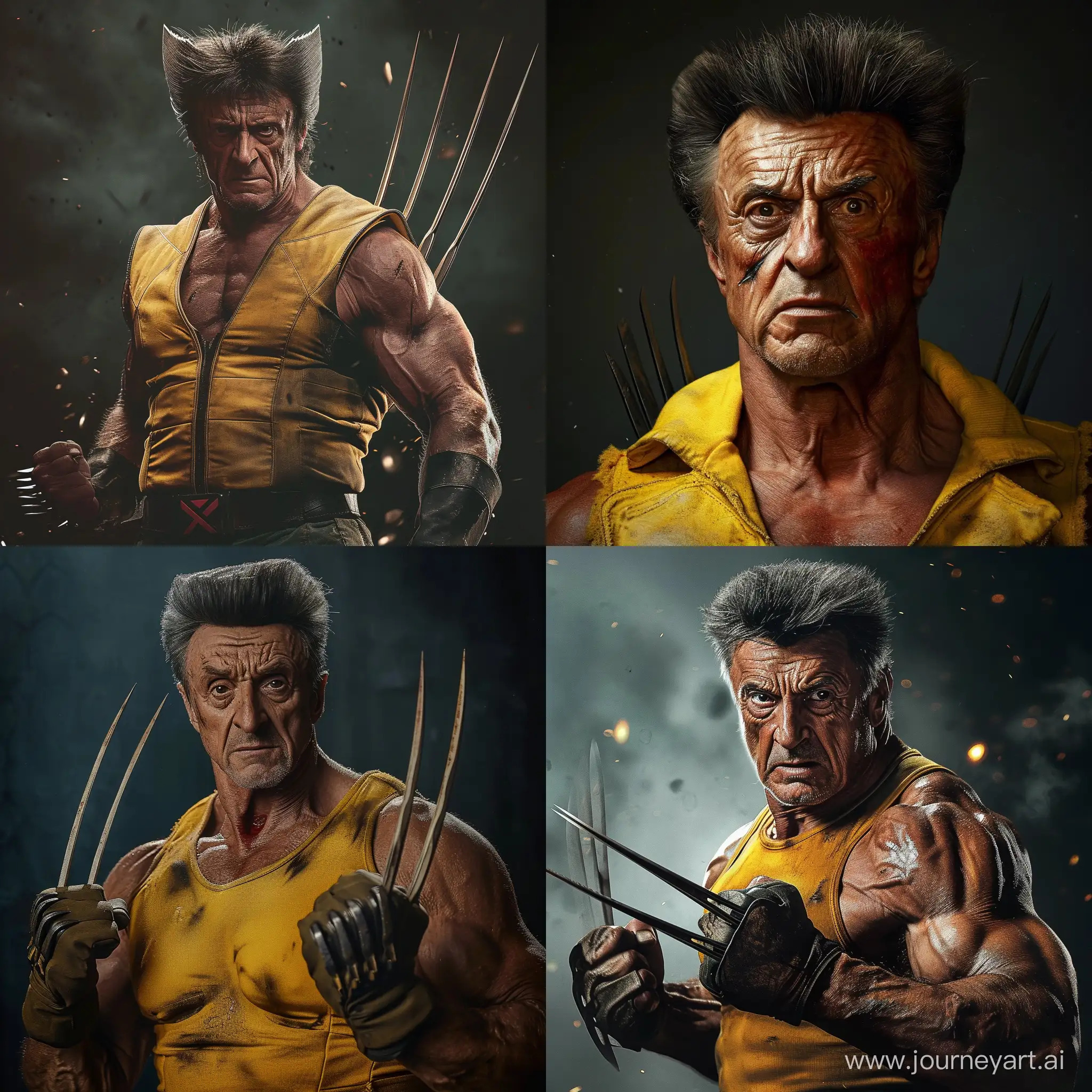 Sylvester Stallone as Marvel Comic's Old Man Logan, Wolverine.