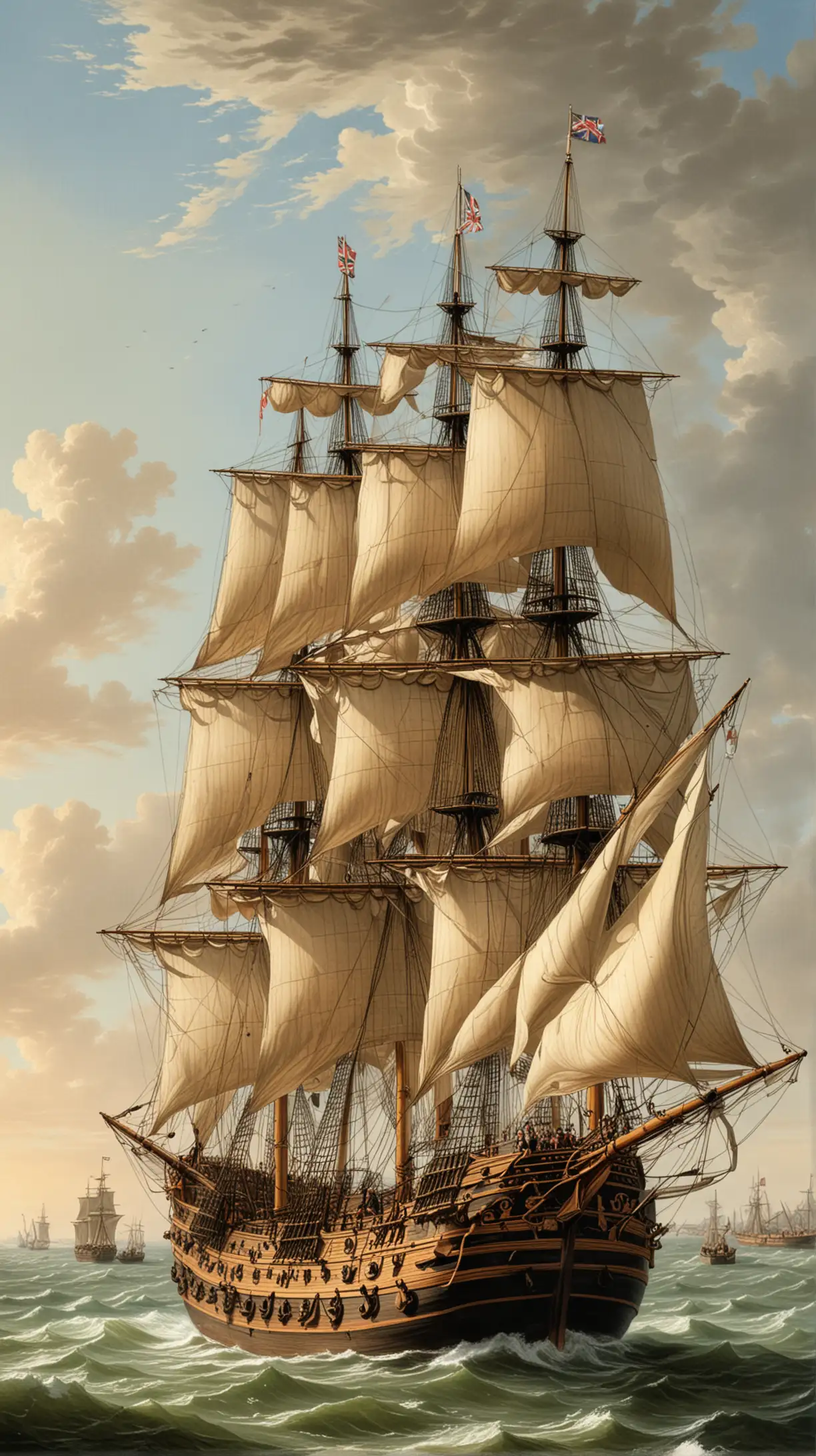 Historic 18th Century English Naval Ships | MUSE AI