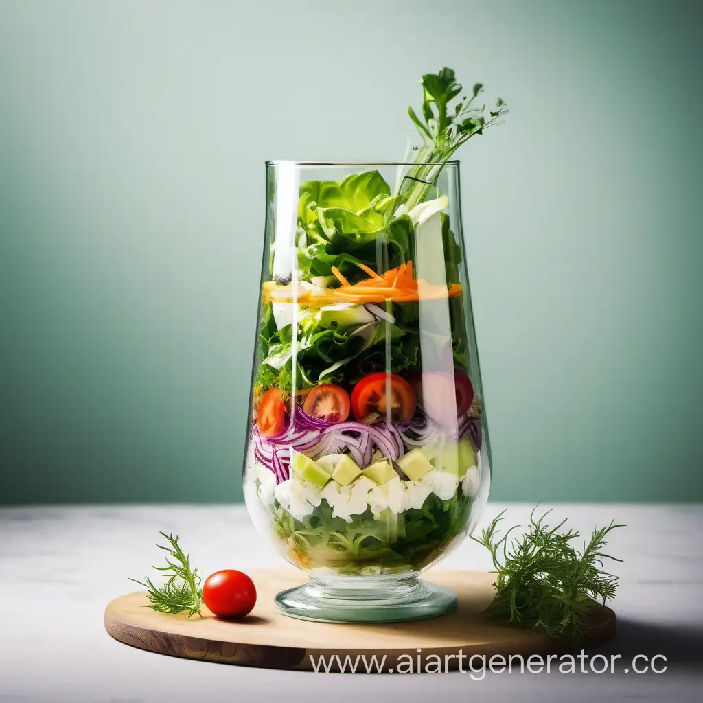 Fresh-and-Vibrant-Salad-in-a-Glass-Healthy-Culinary-Delight