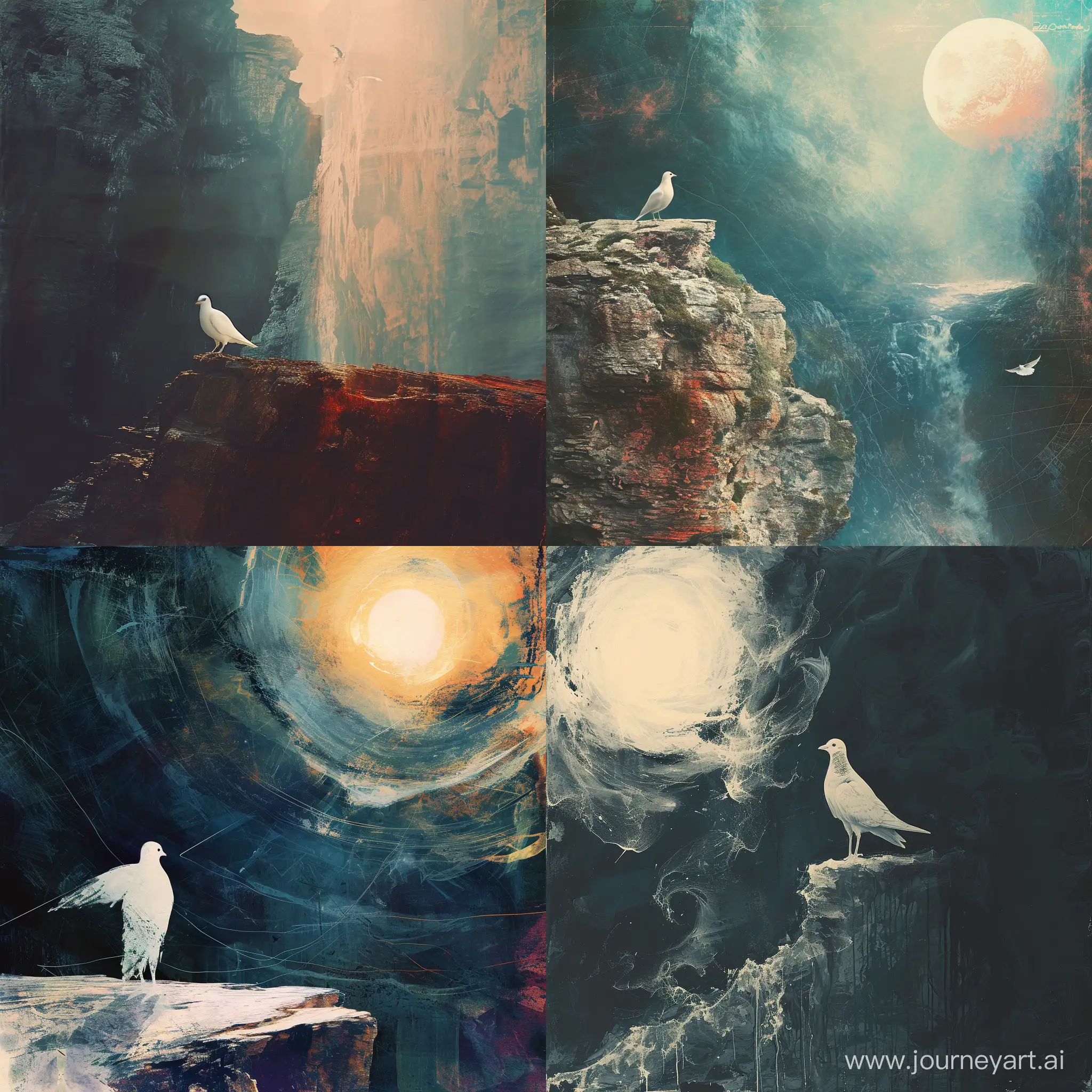 Anthropomorphic-Pigeon-on-Cliff-Edge-Concept-Art-Solargraph