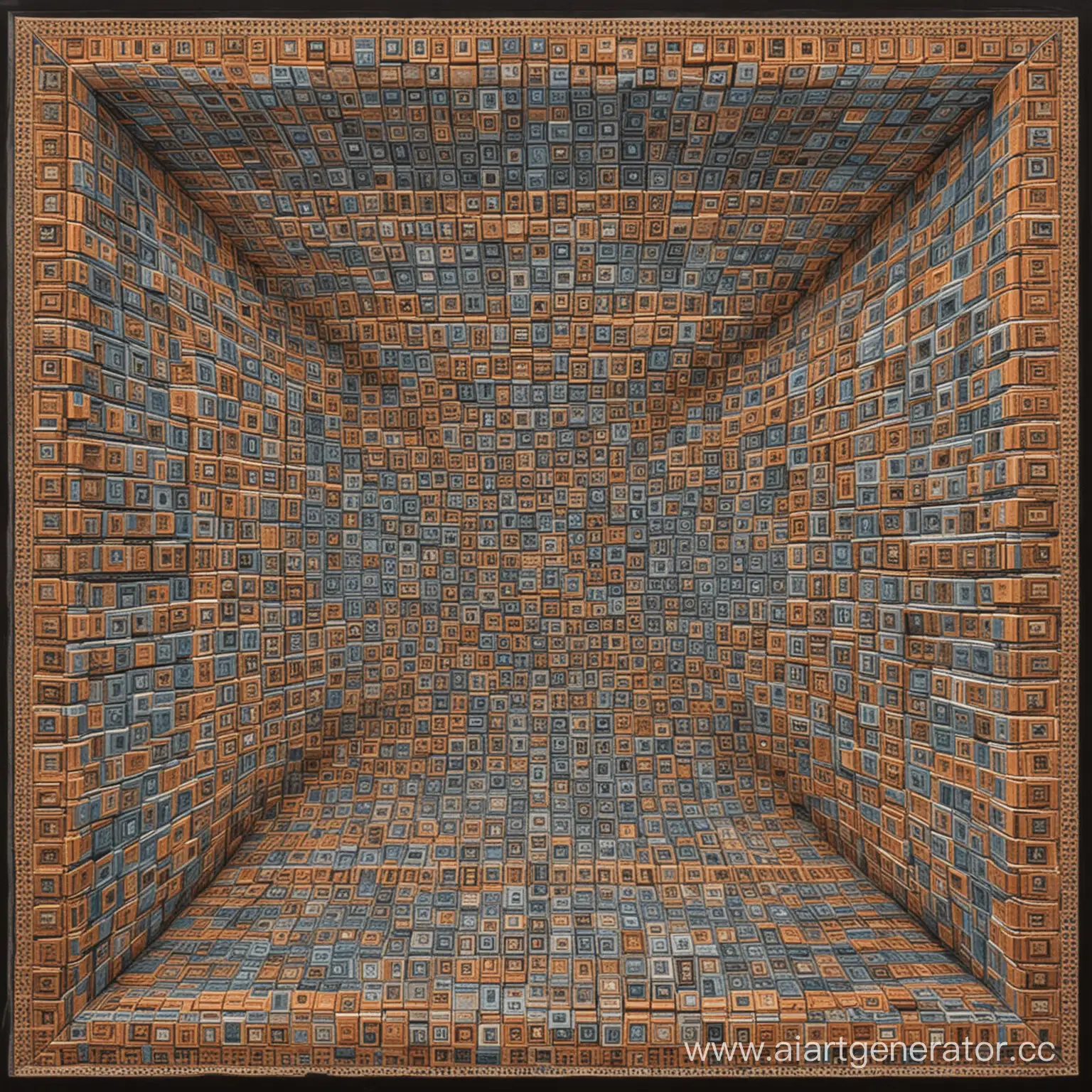 Infinite recursion of squares