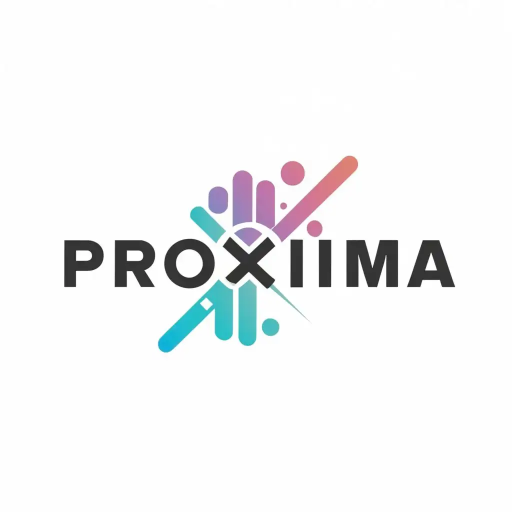 logo, Music, with the text "Proxima", typography, be used in Entertainment industry