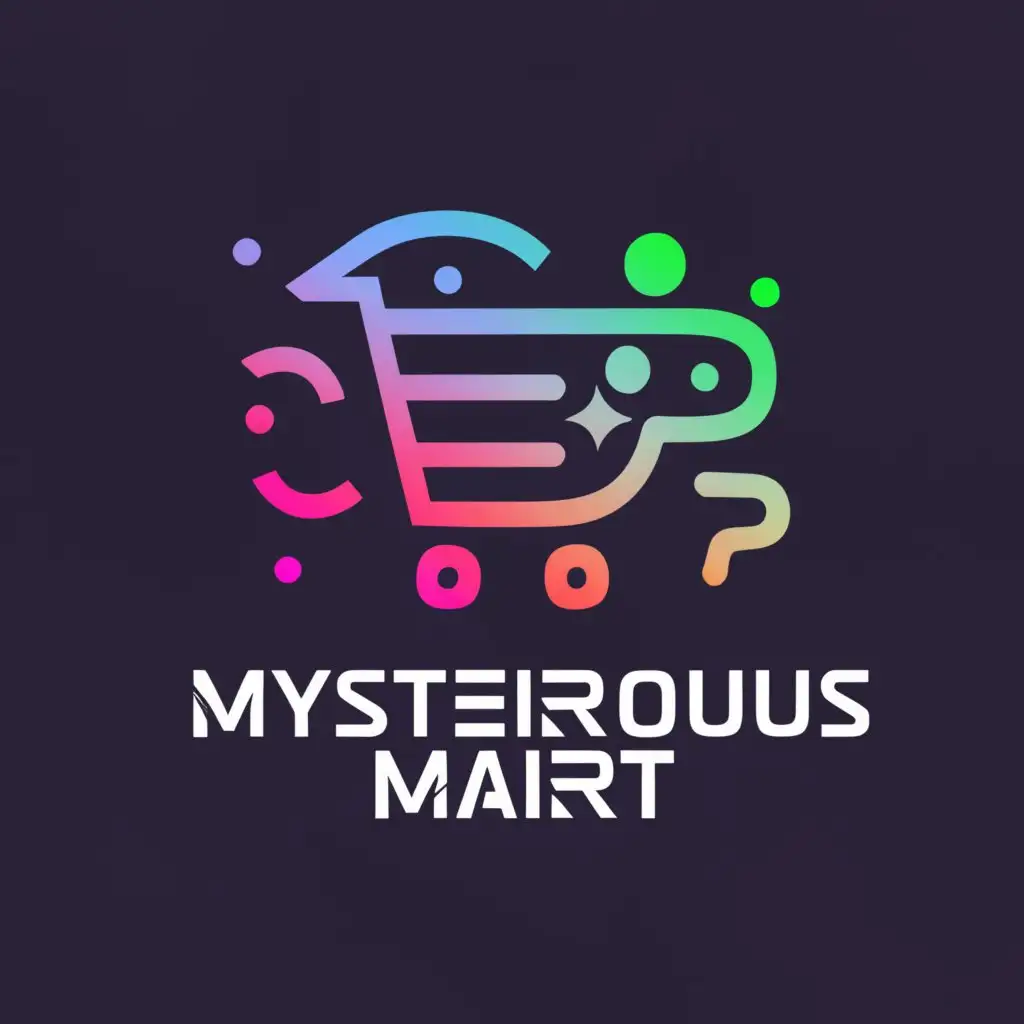 a logo design,with the text "mysterious mart", main symbol:mart,Moderate,clear background