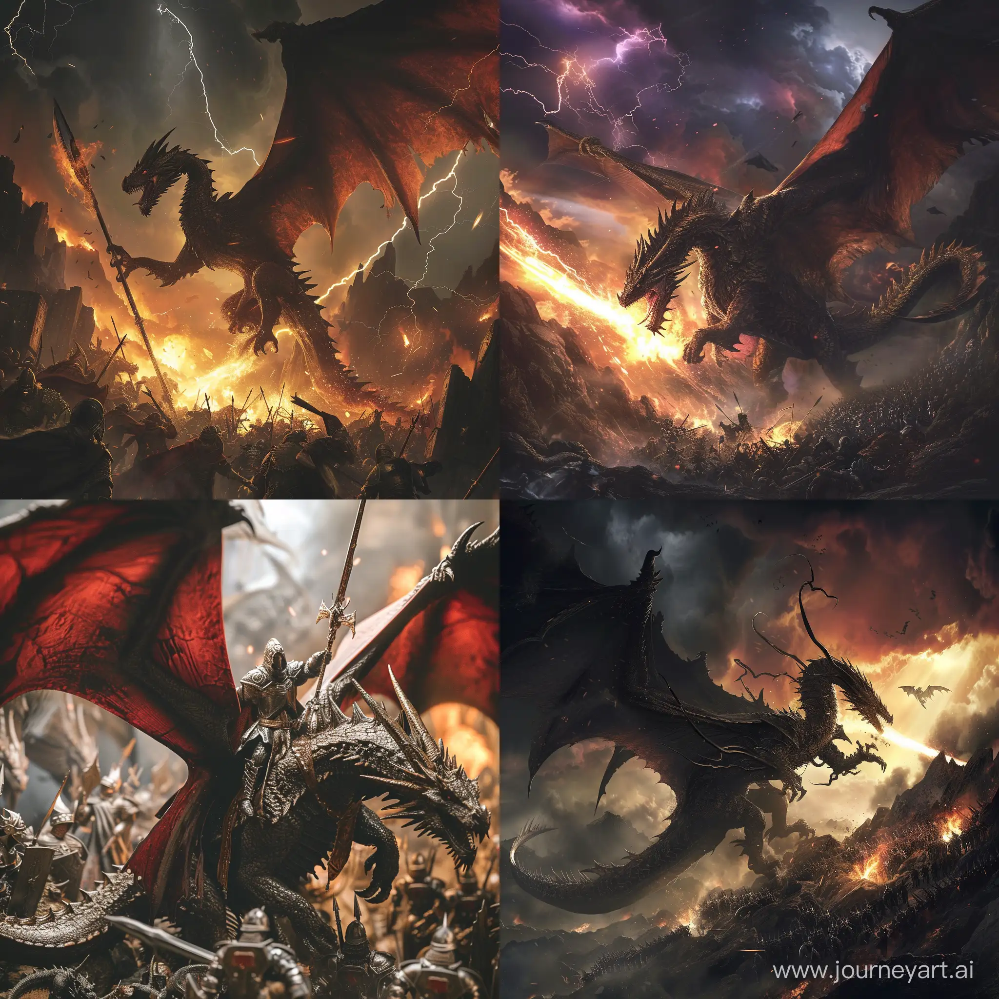 Epic-Dragon-Rider-Decimates-Army-in-a-Detailed-Fantasy-Scene