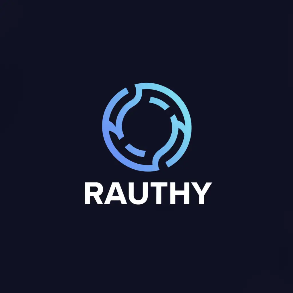 a logo design,with the text ""Rauthy", security, future, trust", main symbol:chains,Moderate,be used in Internet industry,clear background