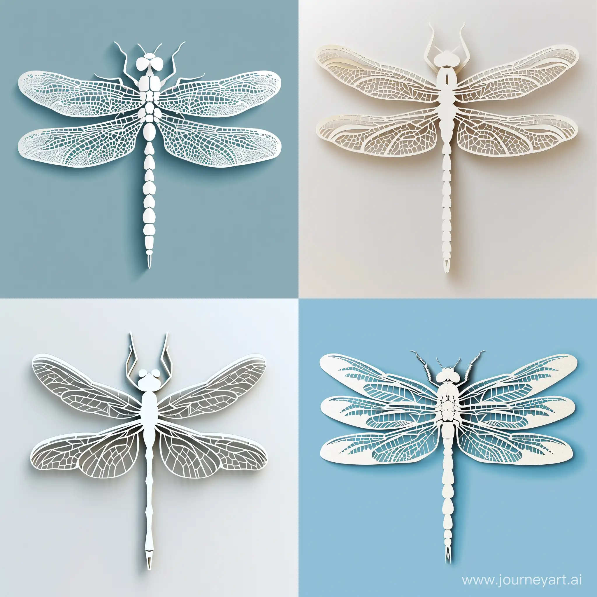 Intricate-Vector-Dragonfly-Cut-Paper-Art-with-Exquisite-Openwork-Wings