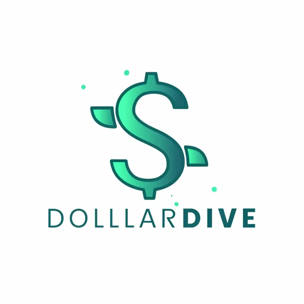a logo design,with the text "Dollar dive", main symbol:Money,Moderate,be used in Finance industry,clear background