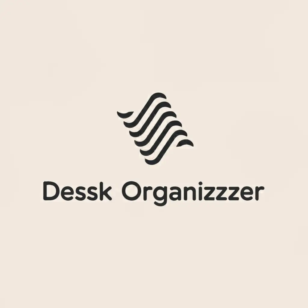 a logo design,with the text "Desk Organizer", main symbol:harmonic symbol,Moderate,clear background