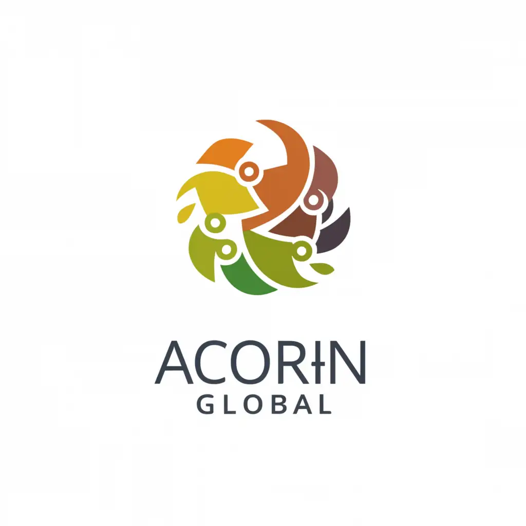 a logo design,with the text "ACORN GLOBAL", main symbol:Export,complex,clear background