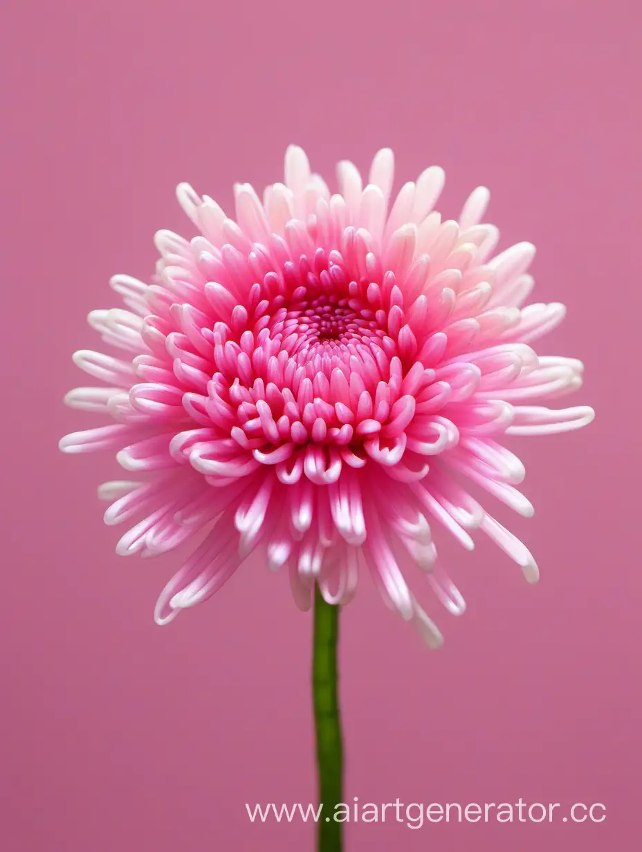 Elegant-Pink-Chrysanthemum-with-Long-Stem