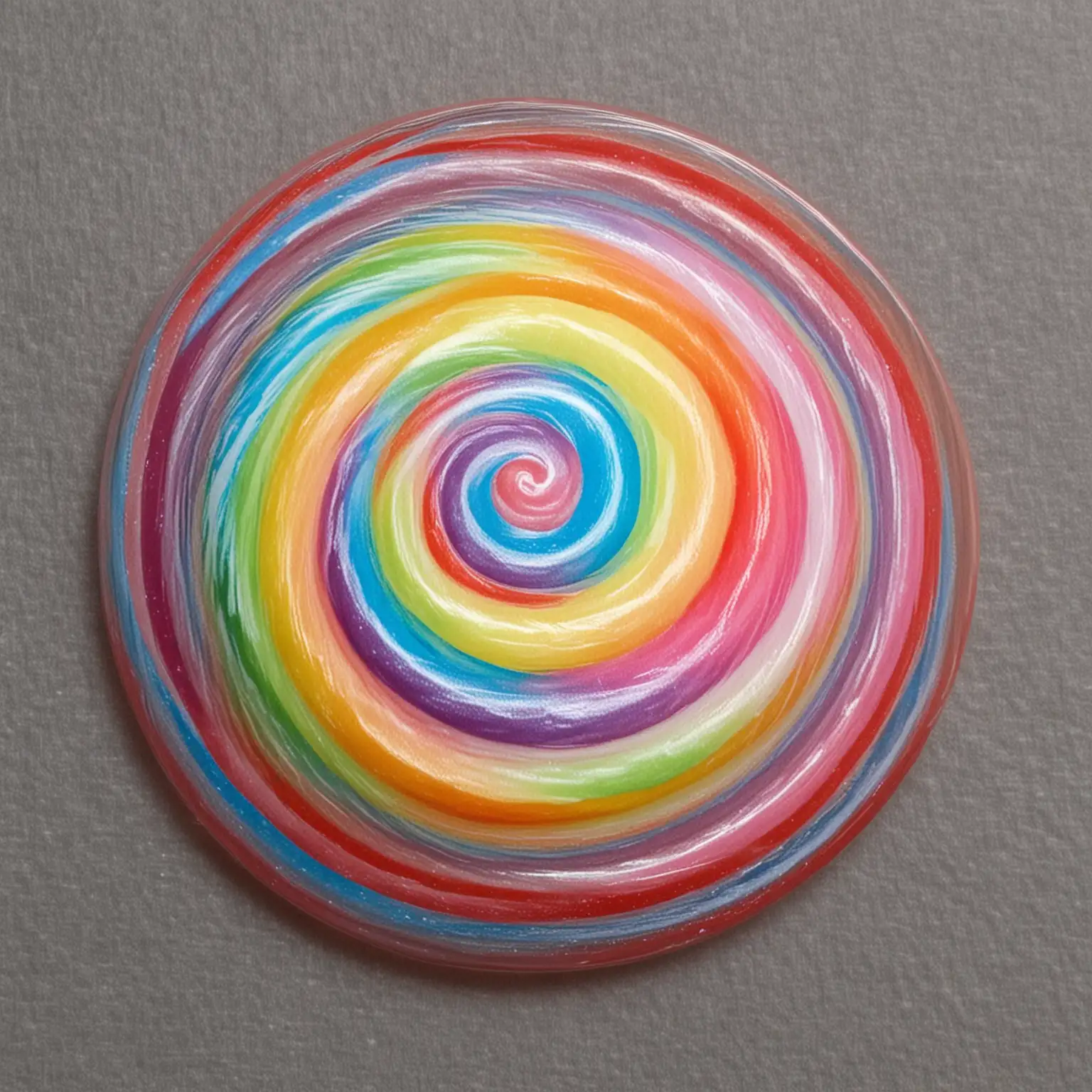 1 swirl candy with rainbow color and perfect angle

no gloss or reflection 

