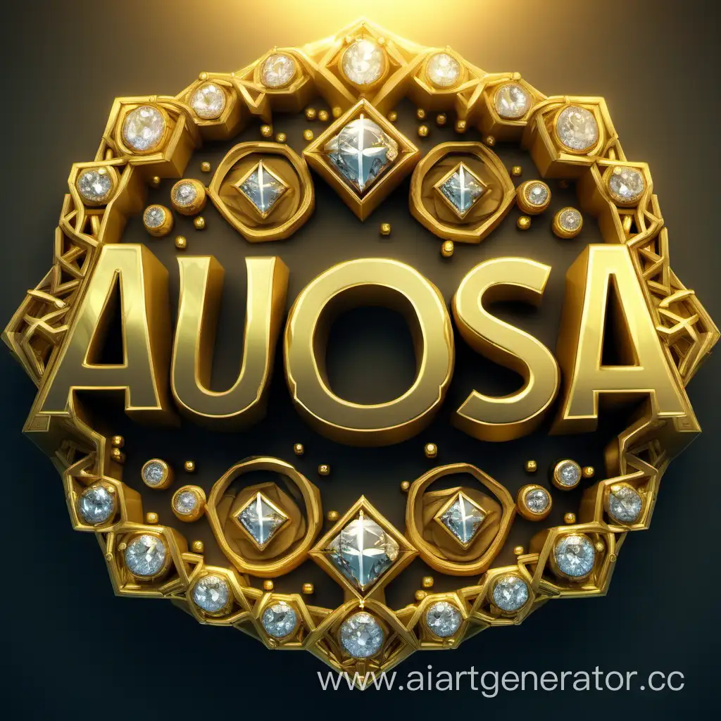 Exquisite-Golden-AUCOSA-Inscription-Adorned-with-Dazzling-Diamonds