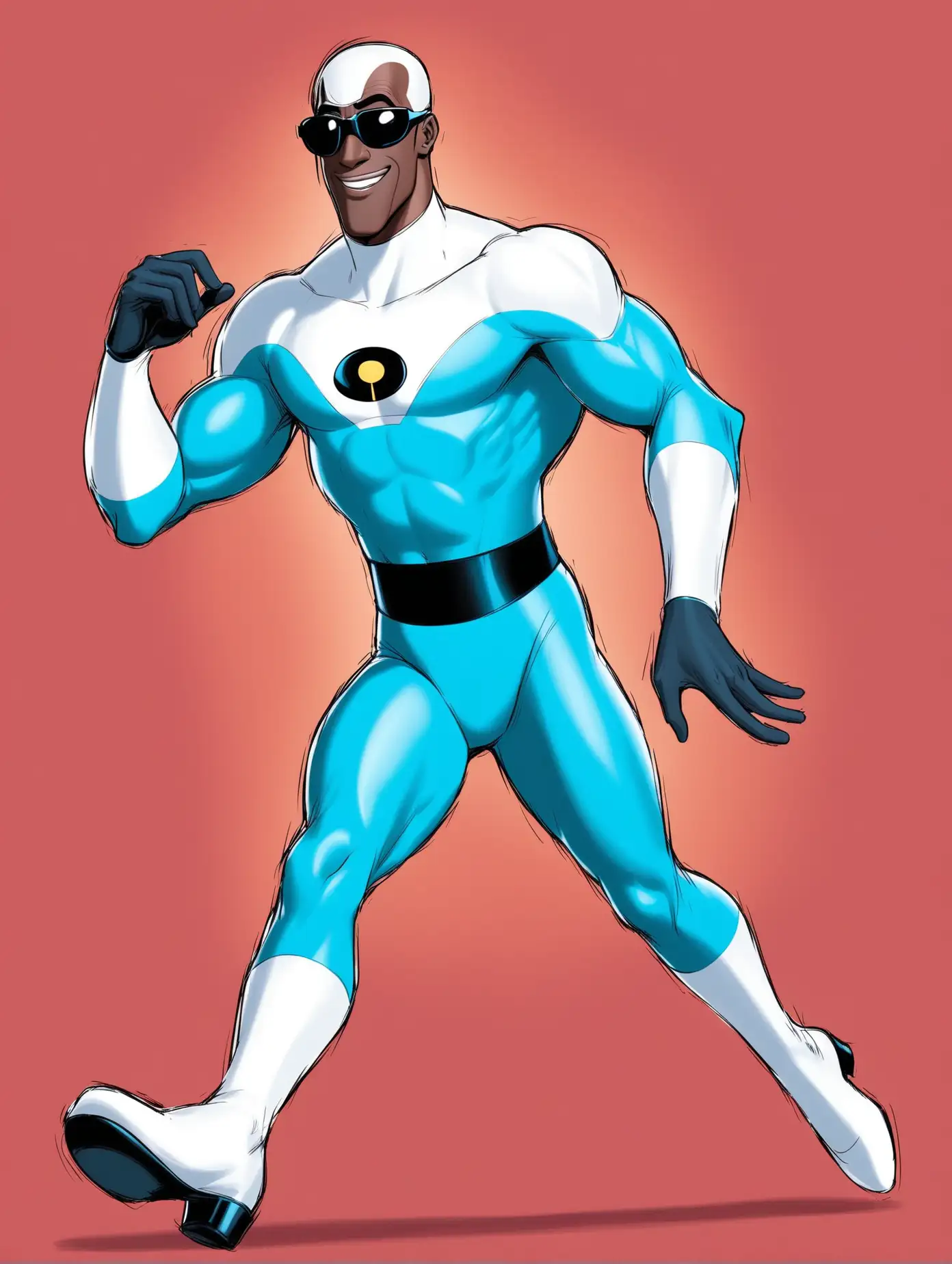 Frozone Superhero from The Incredibles Dynamic Ice Powers in Action