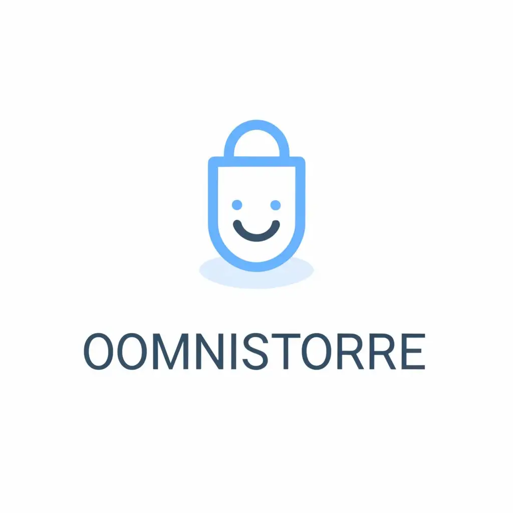 a logo design,with the text "Omnistore", main symbol:A shopping store,Moderate,clear background