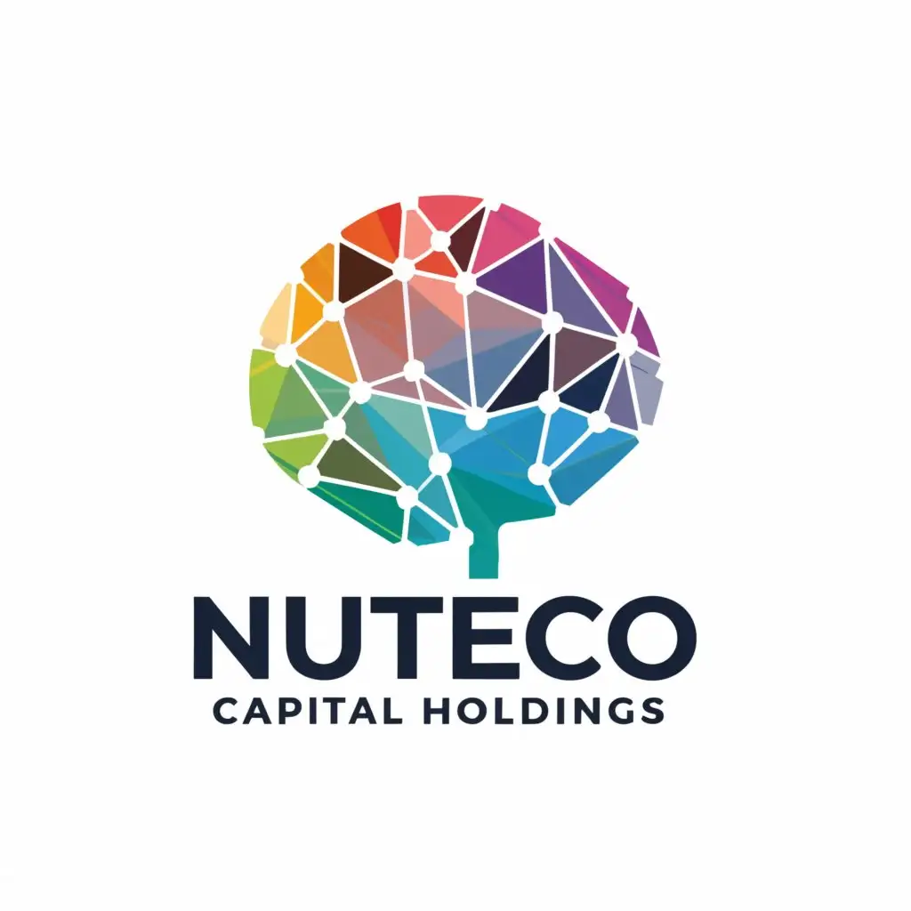 a logo design,with the text "Nuteco Capital Holdings", main symbol:AI brain,complex,be used in Finance industry,clear background