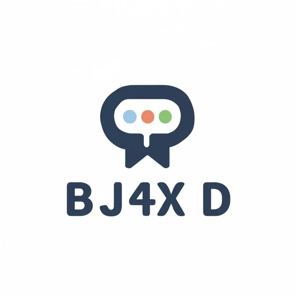 a logo design,with the text "BJ4XD", main symbol:chatroom,Moderate,be used in Nonprofit industry,clear background