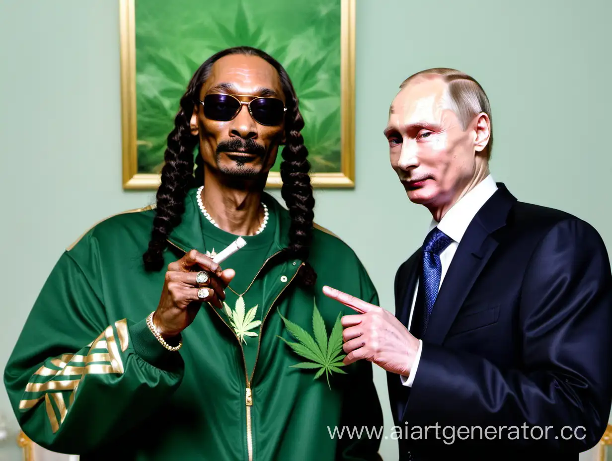 Putin and snoop dogg smoke marijuana