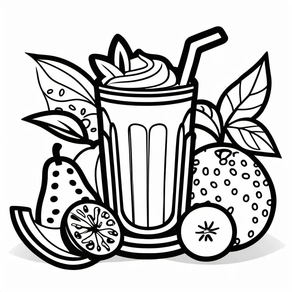 Fruit-Smoothie-Line-Art-Coloring-Page-with-Bold-Lines