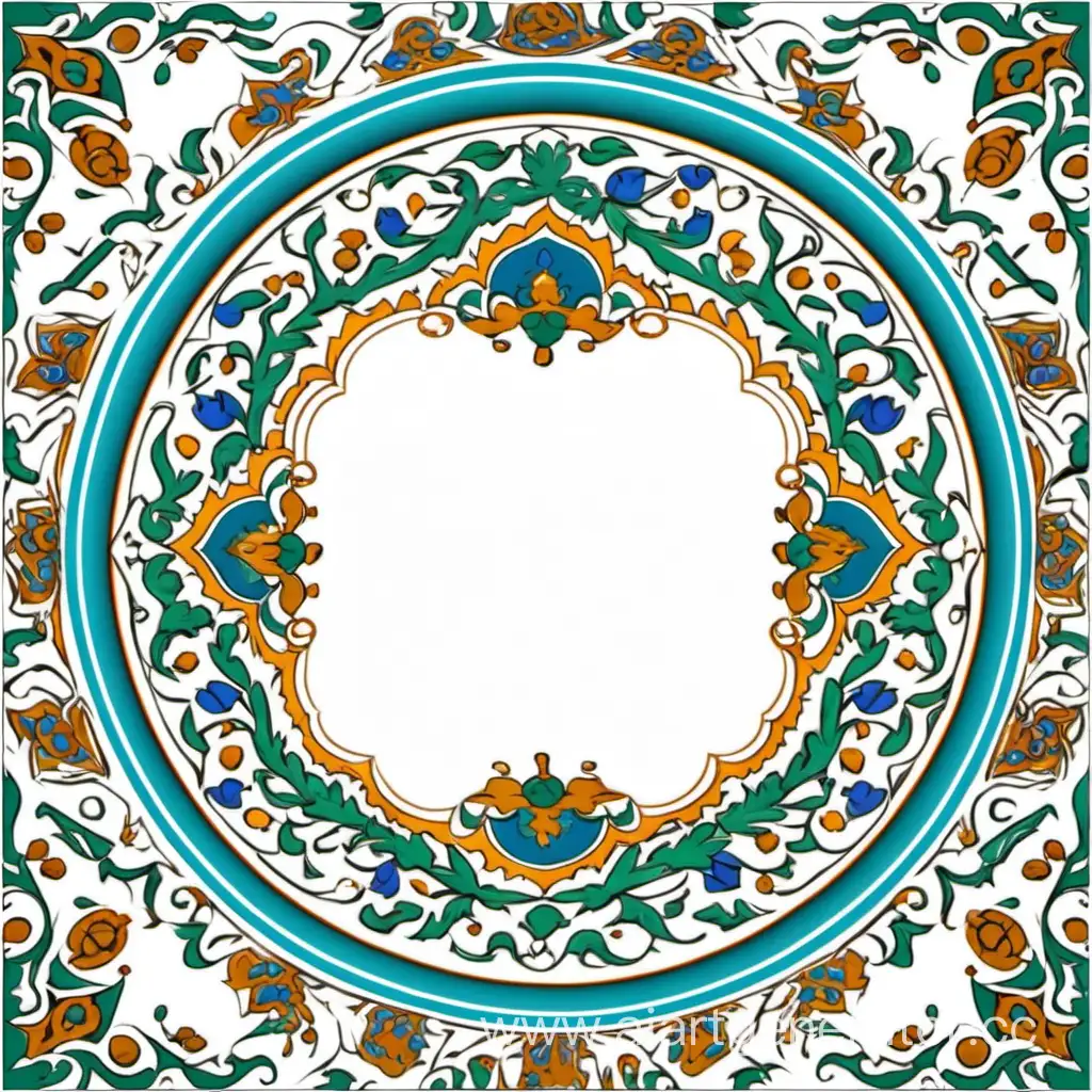 Traditional-Uzbekistan-Style-White-Background-for-PowerPoint-Presentation