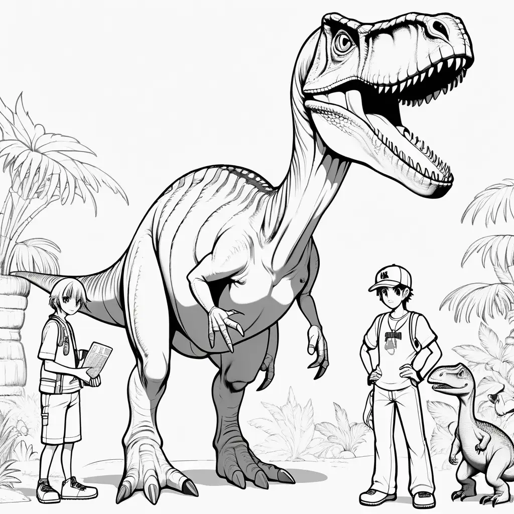  anime characters with 1
corythosaurus dinosaur, cartoon
, coloring page, black and white, no shading,  high dof, 8k,--ar 85:110

more like this