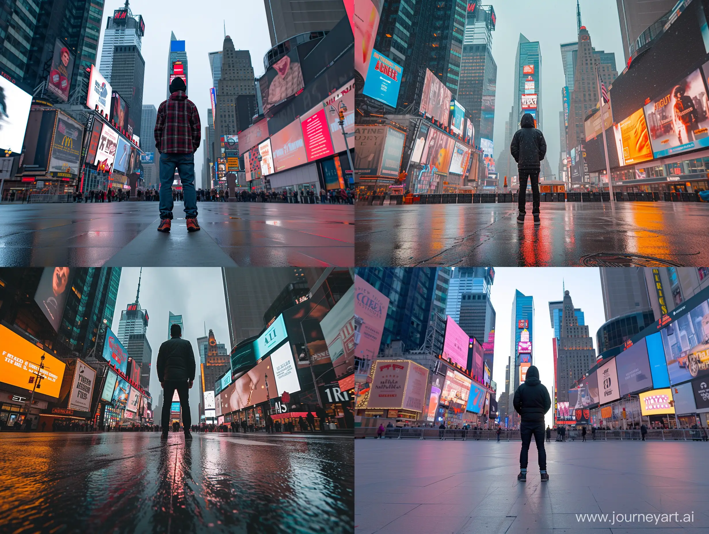 Man-in-the-Heart-of-New-York-Times-Square-Urban-Exploration