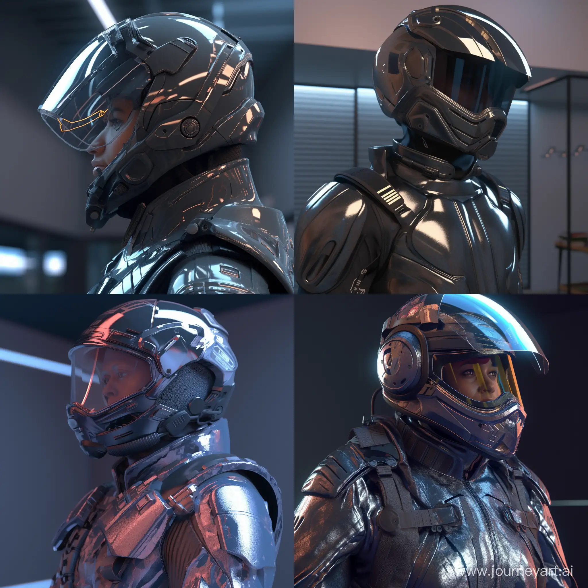  Futurism 8K beautiful octane render reflections shadows 8K 3D daft punk insane details 8k character concept realism night unreal engine 5 hyperrealism character concept high resolution micro details futuristic super detailed 3d sculpture a man in dark, voluminous, futuristic clothes, in an ultra-technological high-tech helmet with a large dark tinted visor, anamorphic lens, ultra realistic, hyber detailed, fashioncore, modelcore, portrait photo captured Mario Testino. use sony a7 II camera with an 30mm lens fat F.1.2 aperture setting to blur the background and isolate the subject. use distinctive lighting on the subject’s shot. The image should be shot in ultra-high resolution. Use the Midjourney v5 with photorealism mode turned on to create an ultra-realistic image, 8k, --ar 1:1 --v 5