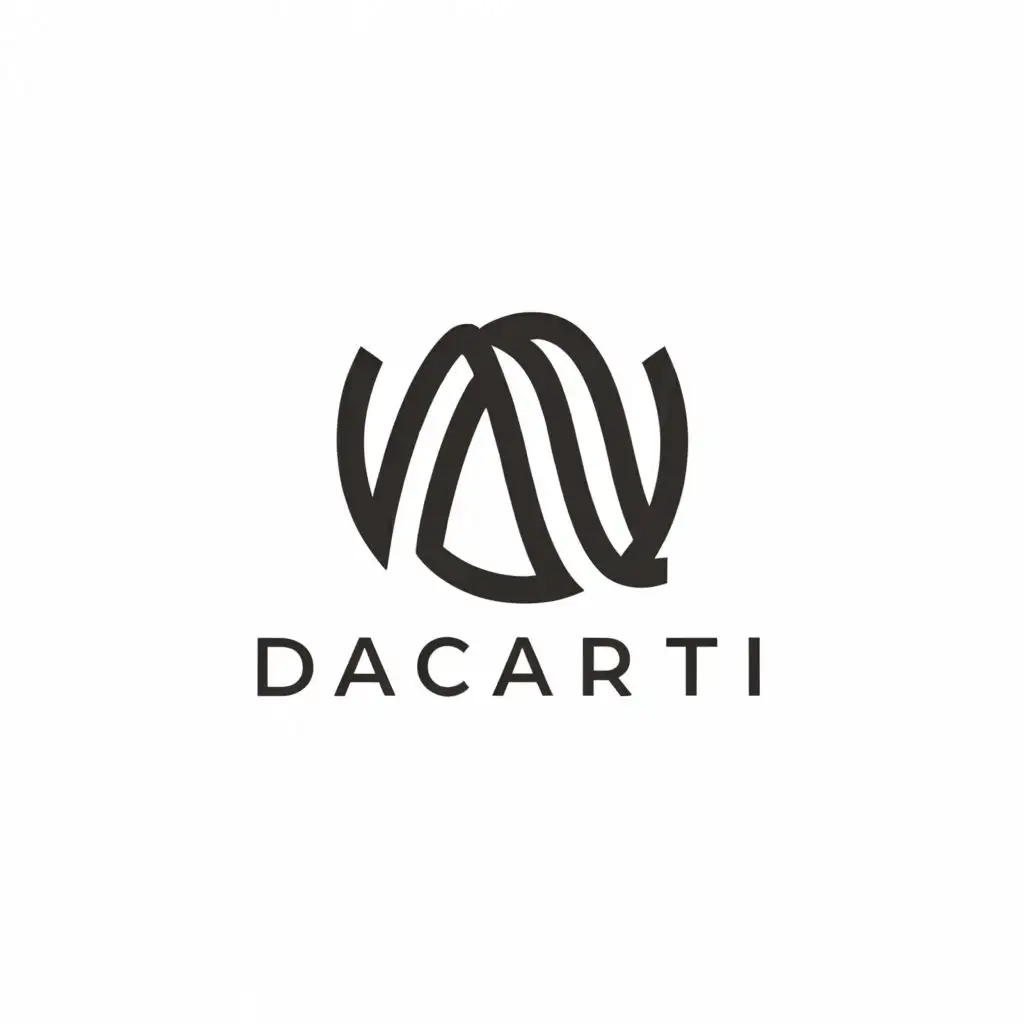 a logo design,with the text "dacarti", main symbol:a cloth,Moderate,clear background